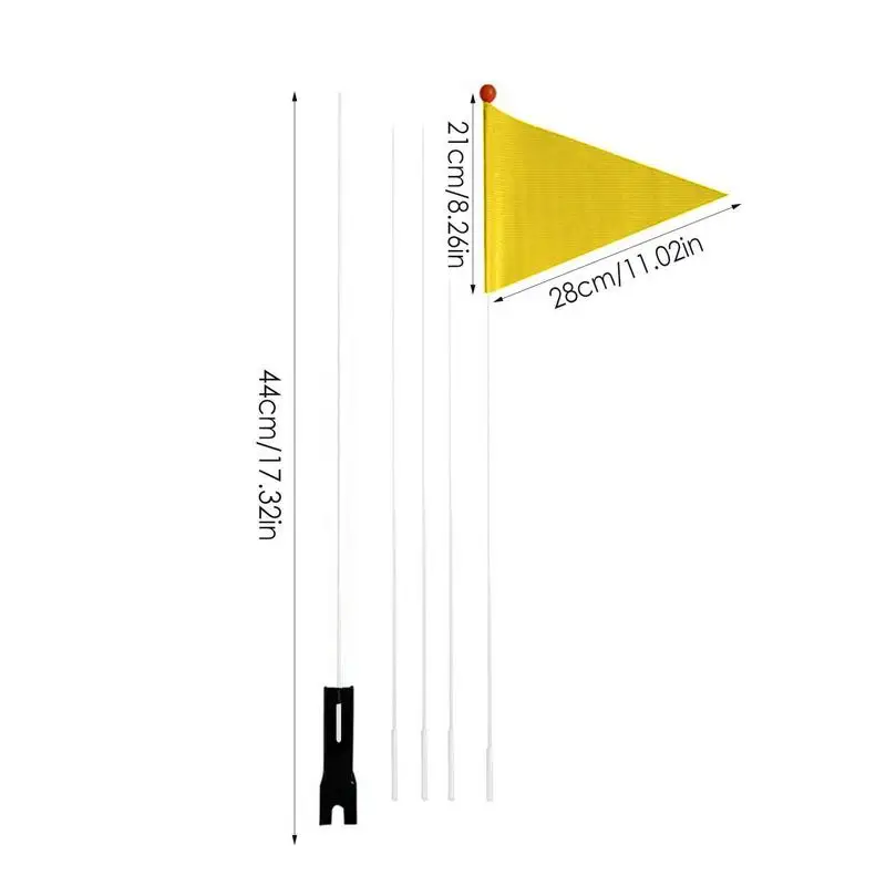 MTBs Road Bike Bicycle Safety Flag Children Bike Safety Triangular Flag With Mounting Bracket For Boys Girls Cycling Accessories