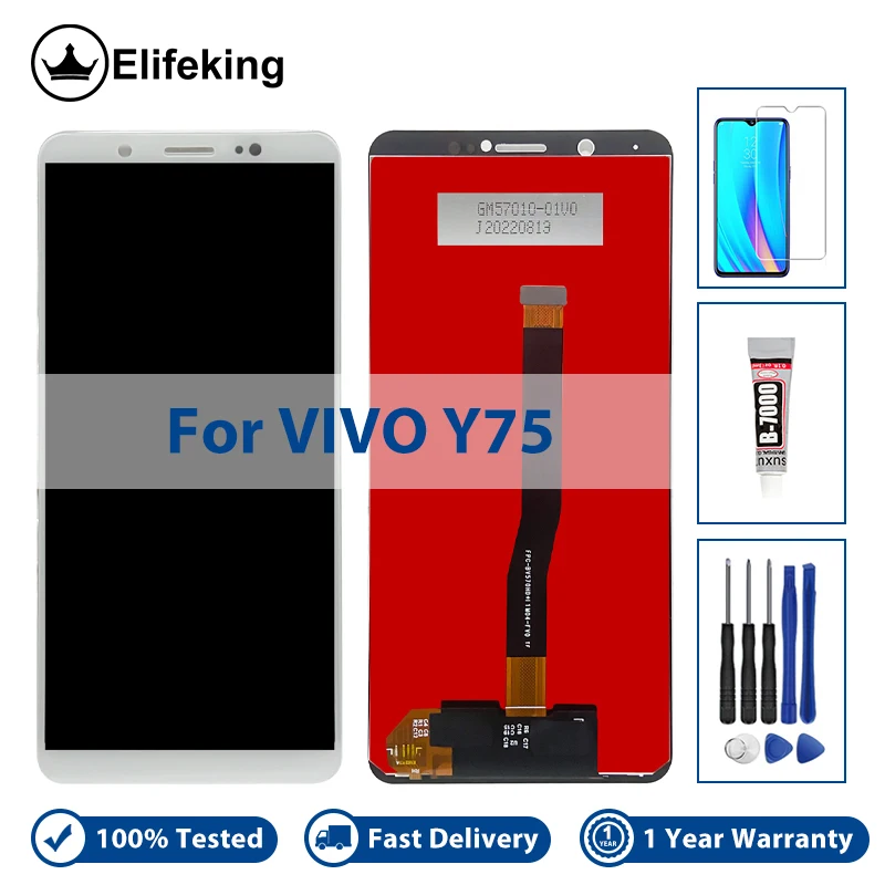 

LCD For Vivo V7 / Y75 Display Touch Screen Digitizer Assembly Replacement For 1718 100% Tested With Tools