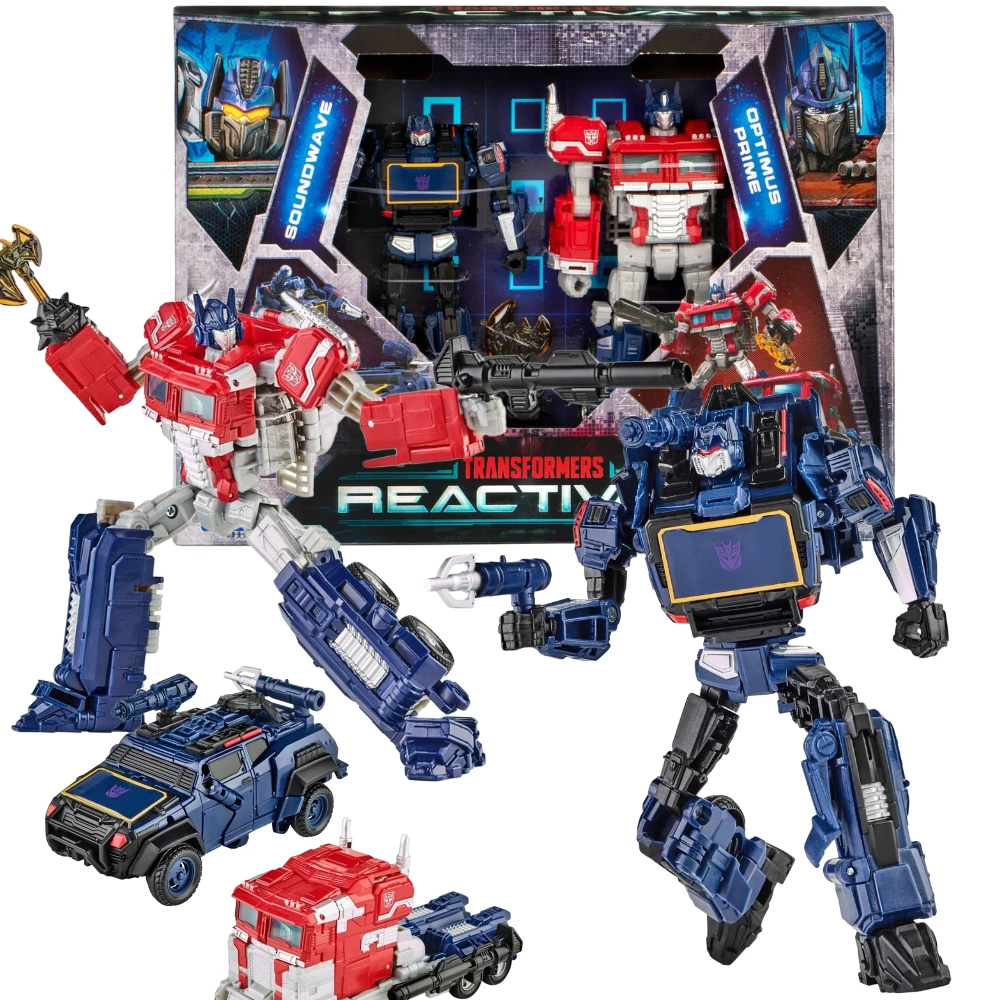 Dalam stok Transformers Reactivate Optimus Prime Soundwave 2-Pack