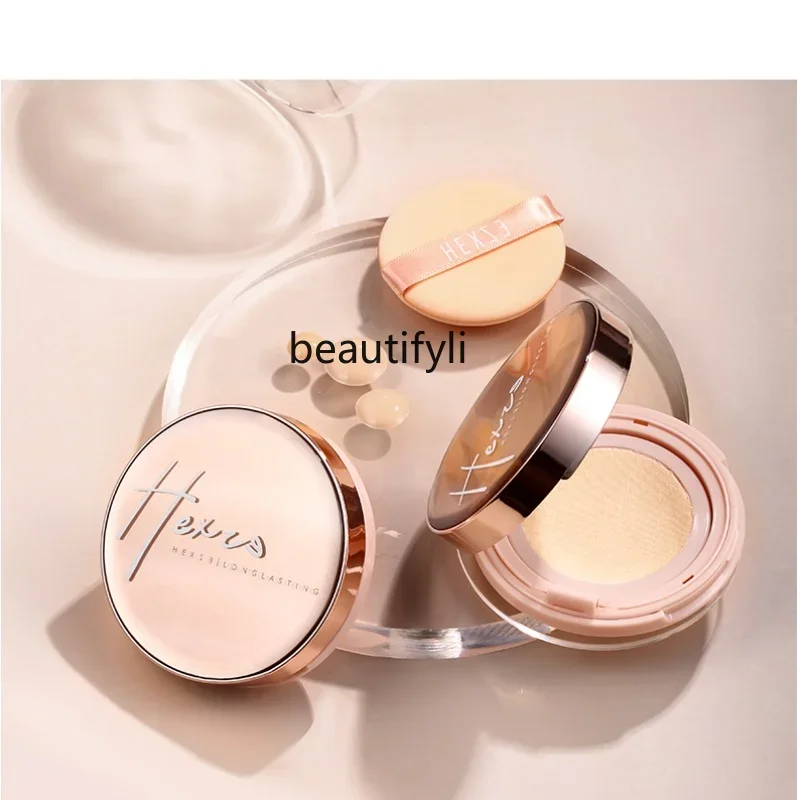 

zq Air Cushion Cream Concealer Moisturizing Oil Control Skin Nourishing Liquid Foundation for Students Female