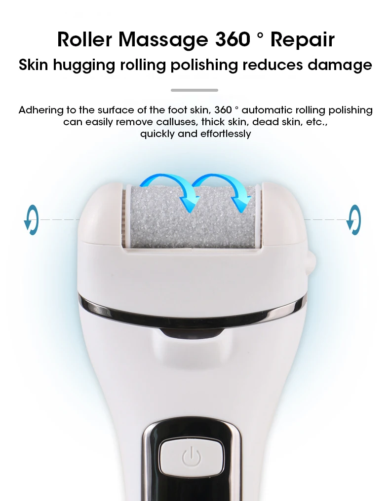 Electric Foot File For Smooth Heels Professional Pedicure Set_voghion.com