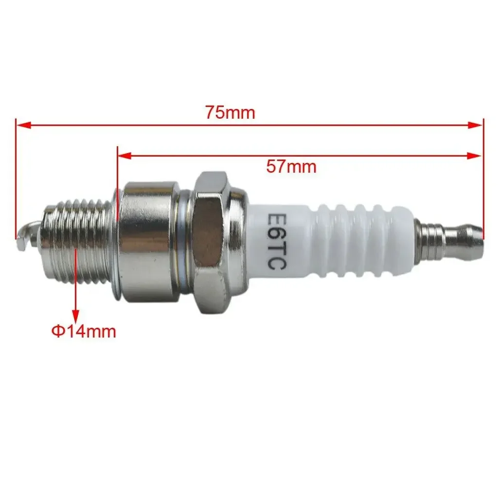 Bougie d'allumage E6TC pour moteur de vélo motorisé 80cc, 60cc, 49cc, 2 temps, tondeuse à gazon  201355758
