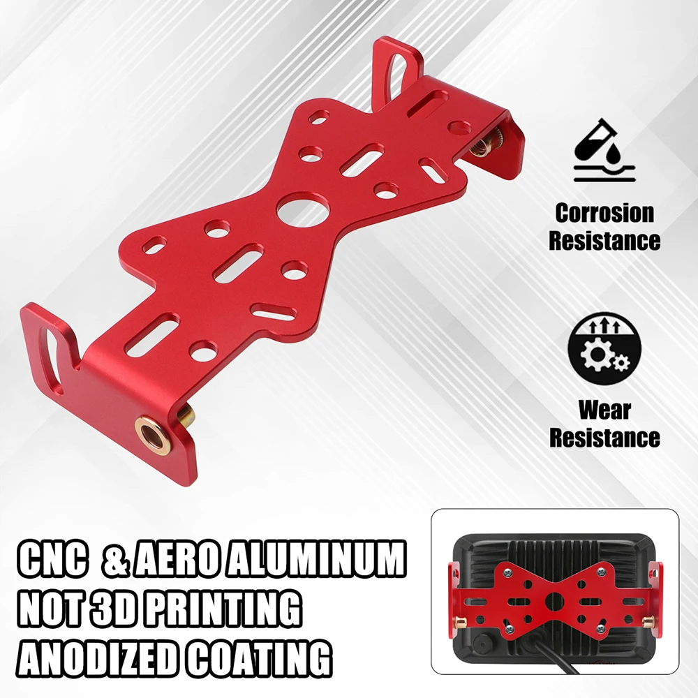 7075 Aviation Aluminium Alloy Motorcycle Headlight Mounting Bracket Kit