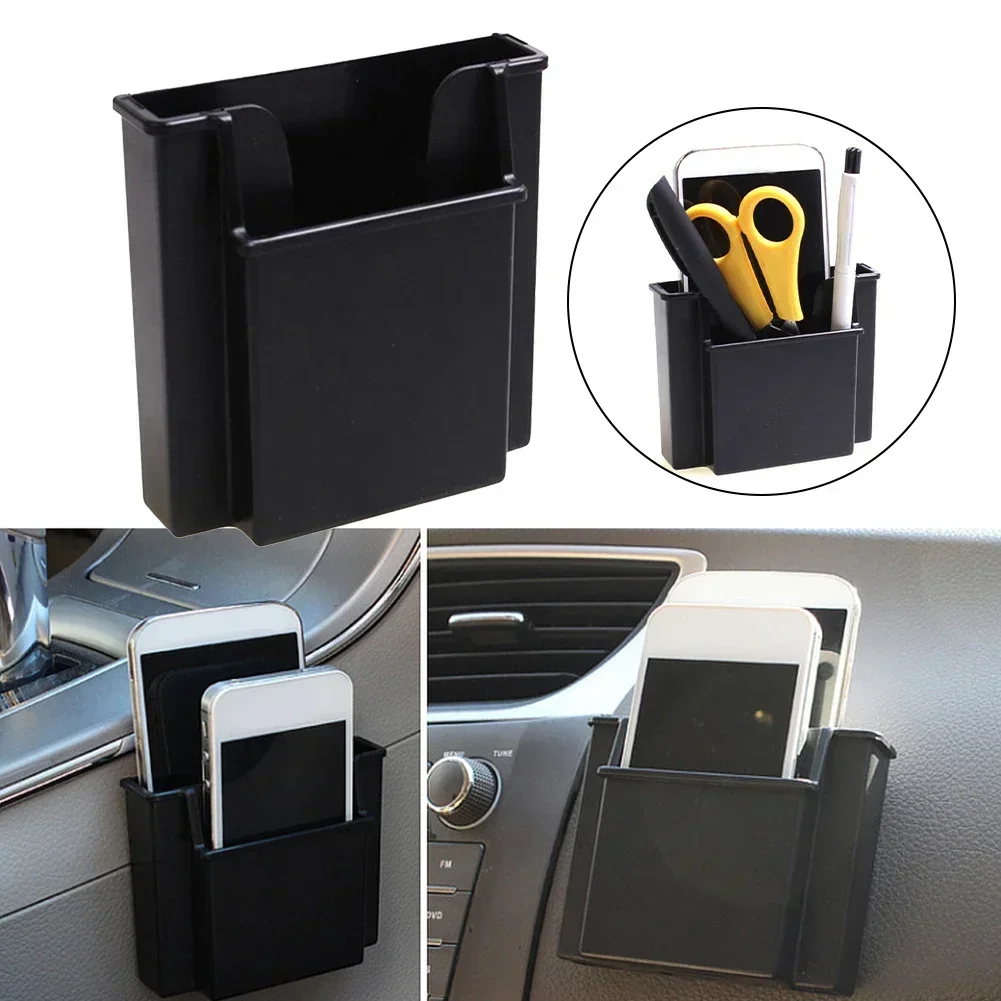 Storage Box Car Air Outlet Organizer Bag Phone Charge Box Pocket Accessory Car Cell Phone Holder 1x