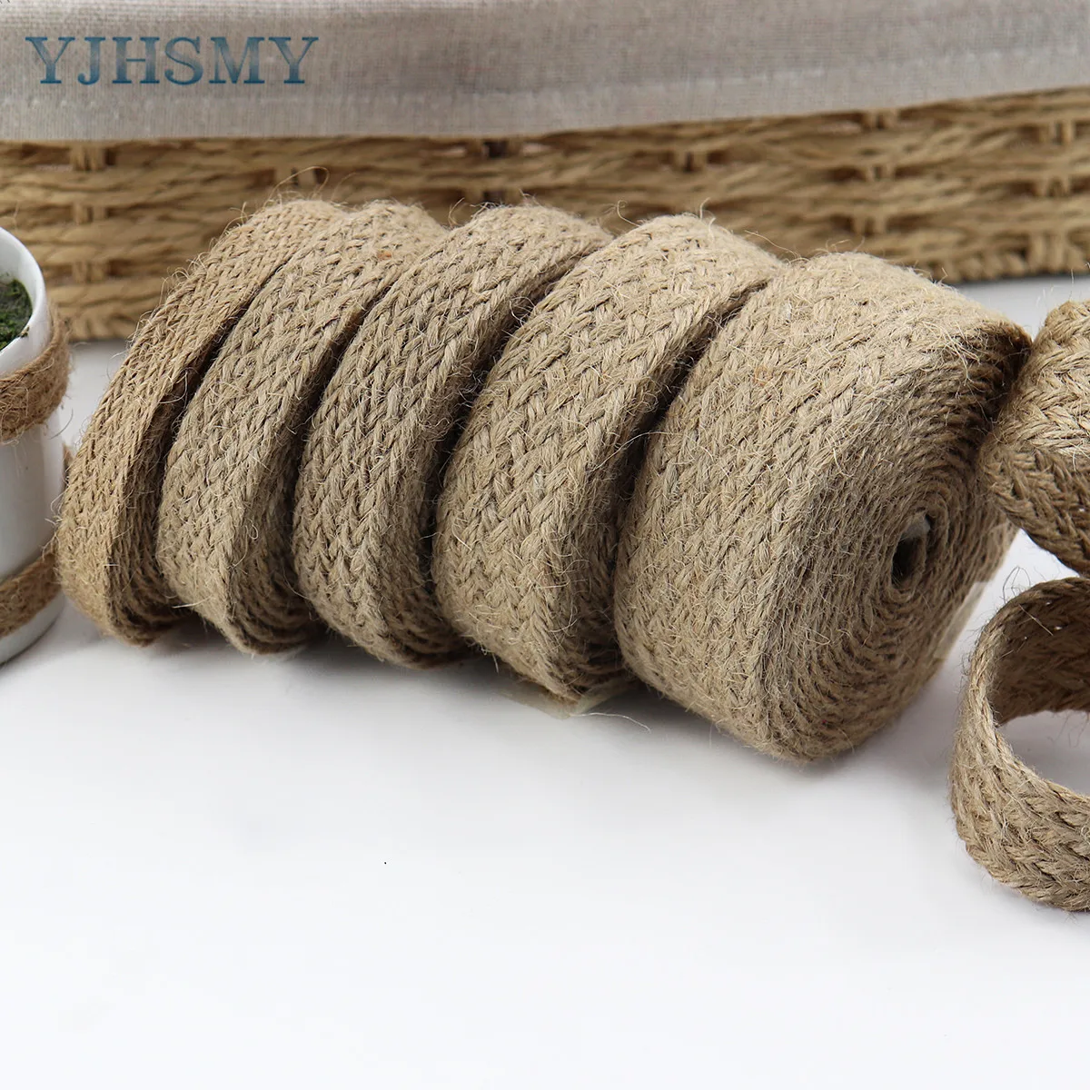 Twine String 8 Rolls Burlap Ribbon - Natural Jute Lace Twine For Crafts,  Wedding Decor \u0026 Gift Wrapping Ribbons For Crafts, image size:1200x1200