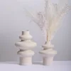 CAPRION Ceramic Vases Home Decor Nordic Room Modern Art Decoration Accessories Desktop Minimalism for Dried Flower Pampas Grass 3