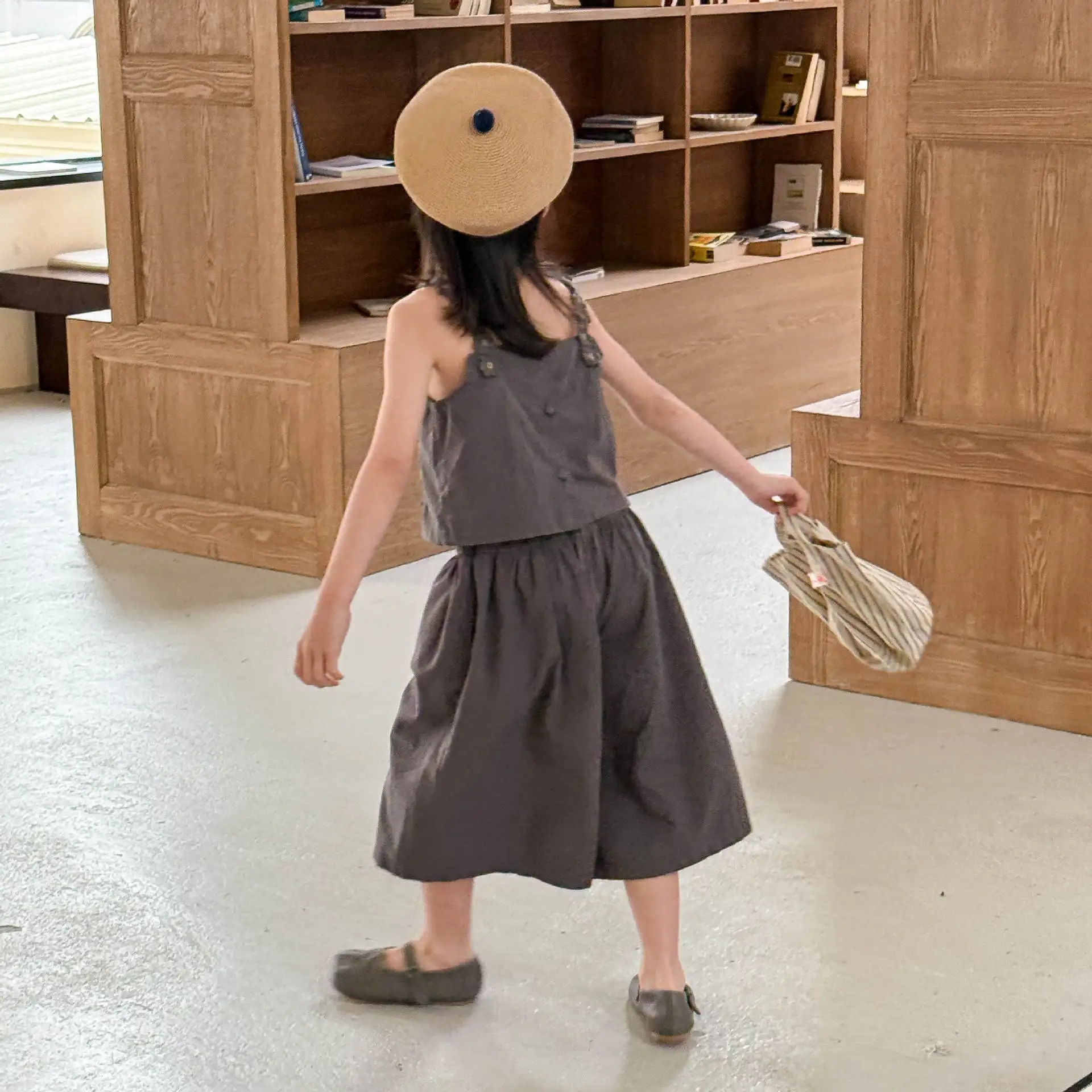 Girls Summer Floral Camisole and Pants Set