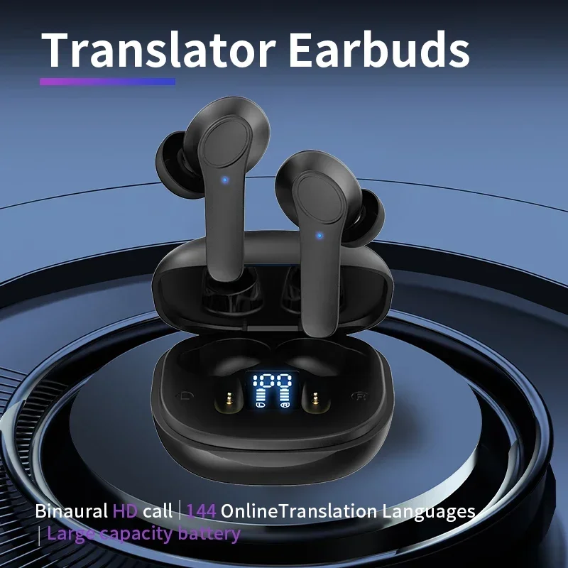 Translation Headphones 144 Translanguages instant Translate Smart Voice Translator B11Wireless Bluetooth Translator Earphone