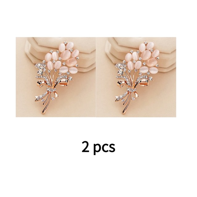 Opal Stone Flower Brooch Pin Garment Accessories Birthday Gift brooches for women rhinestone brooch Pin