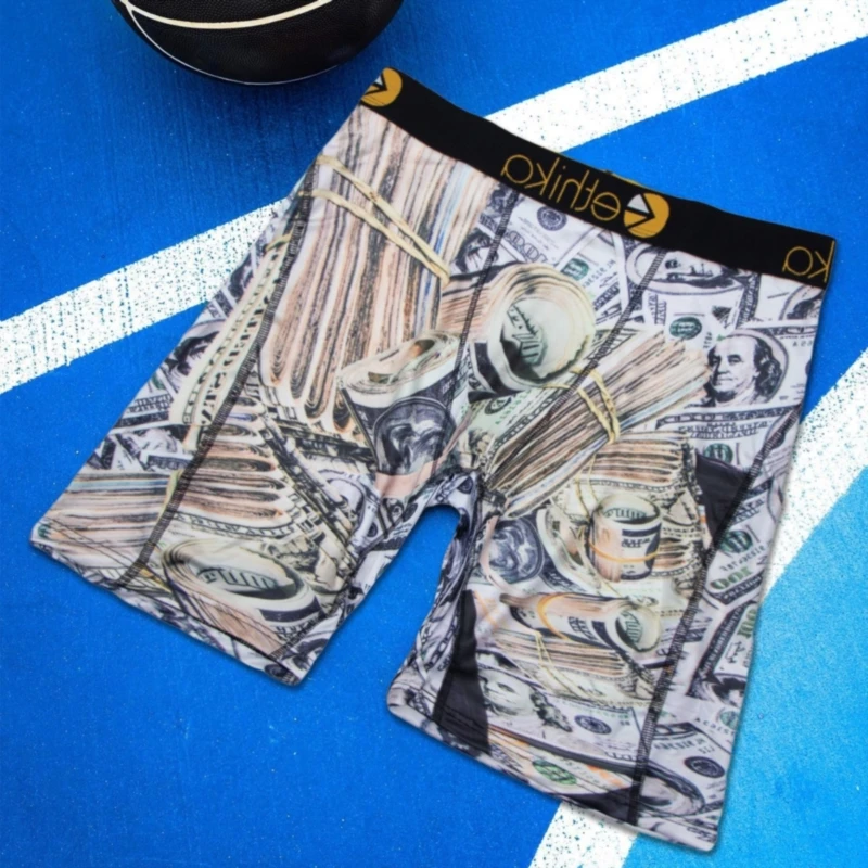 Men Underwear Boxers Fashion Printed Male Panties Lingerie Men Underpants Boxershorts Trunks Plus Size Breathable Men's Boxers 3