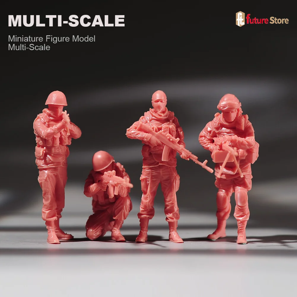Figurines Soldats Modernes à L'échelle 1/64 - Lot De Personnages Avec Fusils, Neuf, Pour Collection Ou Diorama