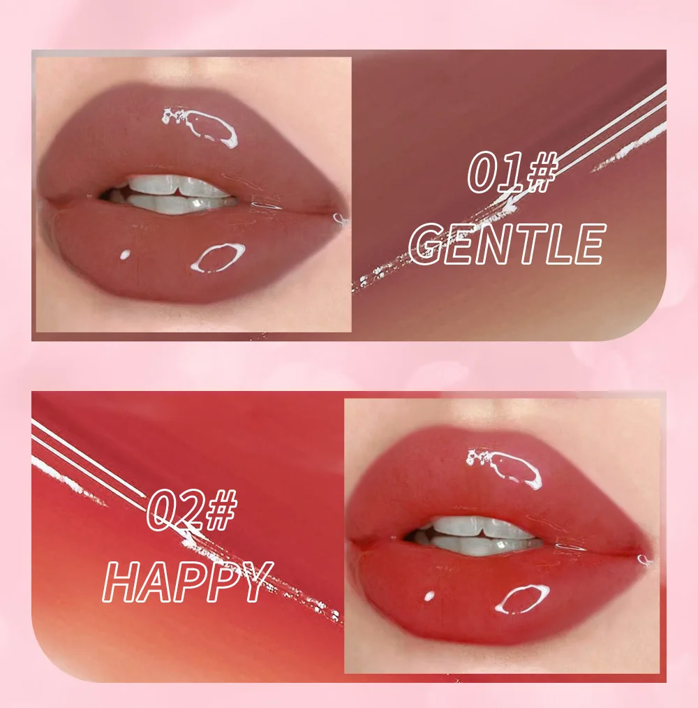 Mirror Water Light Jelly Lip Gloss Liquid Lipstick Glitter Lip Gloss Oil Glass Stain lip makeup lip glaze lip lacquer lip tint lip stain lip gloss lip oil