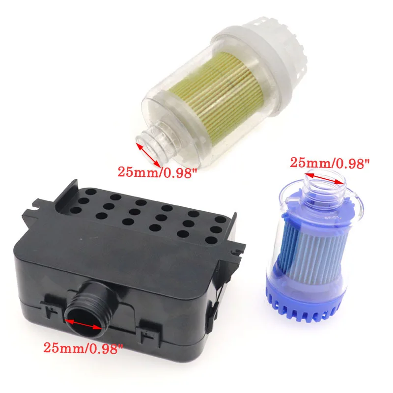 Car heater accessories 25mm Air Diesel Parking Heater Air Intake Filter Silencer 5 Type for Webasto Dometic Eberspacher Heaters