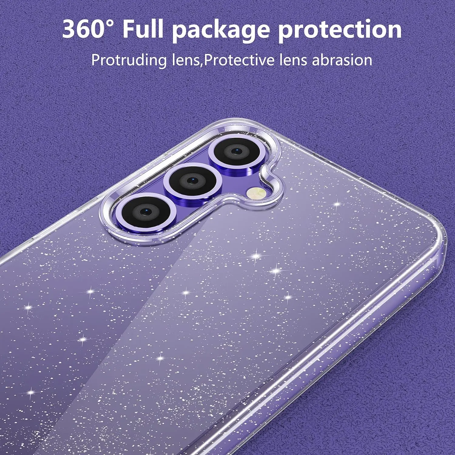 Sparkling Glitter Phone Case - Premium Protective Cover with Accessories