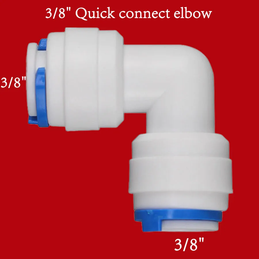 Water Purifier Accessories 1/4" 3/8" OD Hose to 1/4" 3/8" 1/2" Aquarium Quick Fitting RO Water Pipe Coupling
