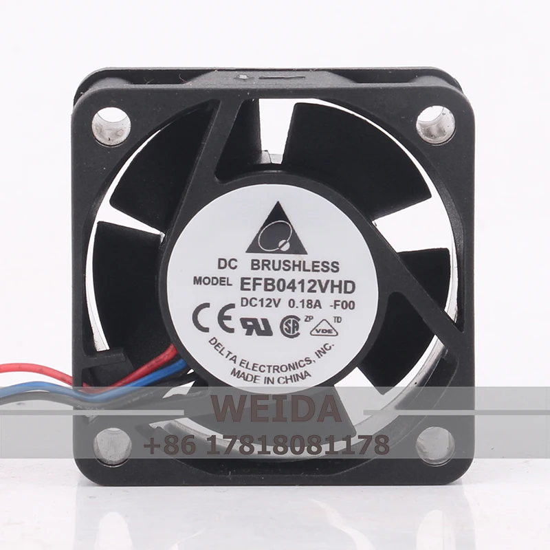 

EFB0412VHD Cooling Fan for DELTA 24V48V DC12V 0.18A EC AC 40X40X20MM 4CM 4020 12CFM Twin-ball North-south Bridge Shaft Brushless