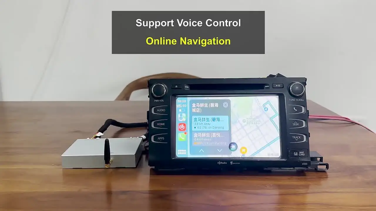 Carabc Wireless Apple Carplay Android Auto для TOYOTA Touch2 и Entune2.0 4Runner Camry Highlander Prius Tacoma RAV4 2014-2019
