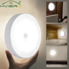 Wireless Round Night Light Motion Sensor USB Charging Led Wall Lamp for Bedroom Decoration Staircase Cabinet Wardrobe Lighting 4