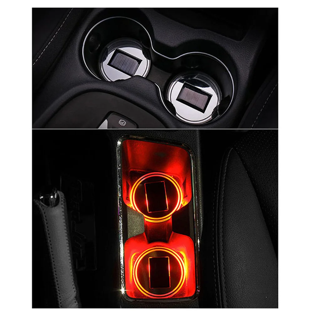 

LED Coaster Solar Energy Mug Mat Mug Pad Cup Pad Cup Mat for Vehicle