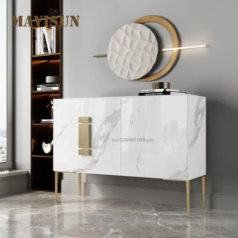 Slate Sideboard Modern Minimalist Light Luxury Entry Porch Cabinet Dining Room Dressers Restaurant Locker Kitchen Furniture