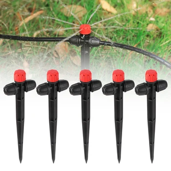 Arroseur goutte-à-goutte à pointes, 10/30 pièces, émetteur de goutte à 8 trous, arroseur à dispersion tout rond, fournitures d'irrigation pour arrosage de fleurs de jardin 1
