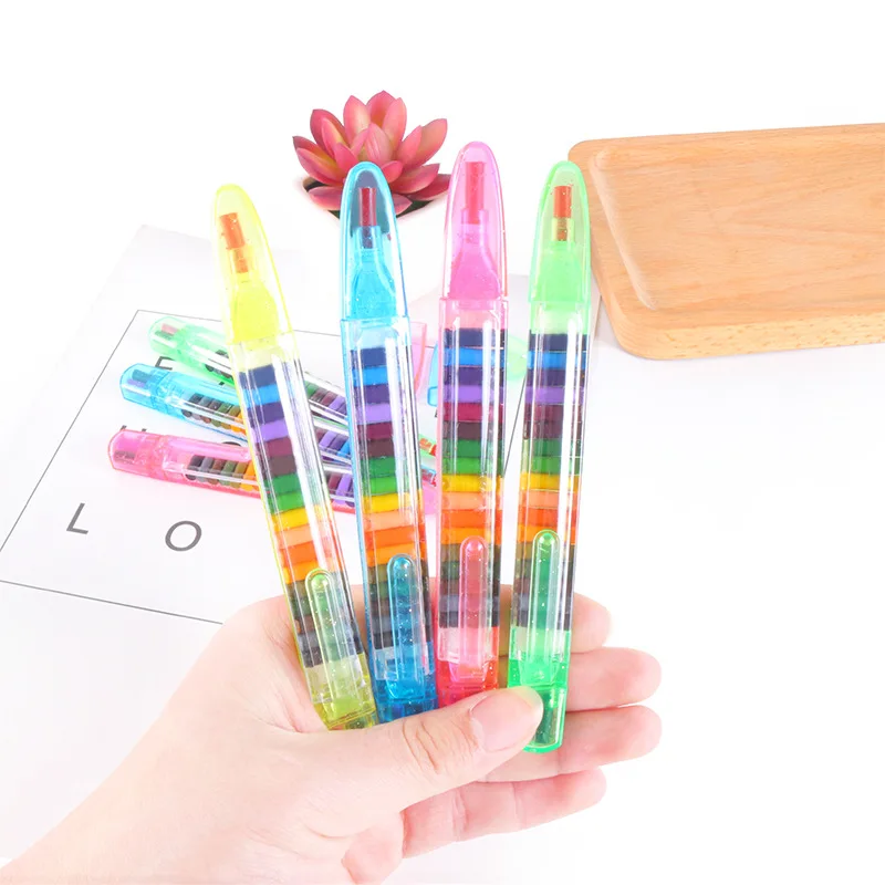Colored Crayons Set 20 colors Painting Graffiti Pen Oil Pastel Color Pencils Kindergarten Art DIY Stationery Gift