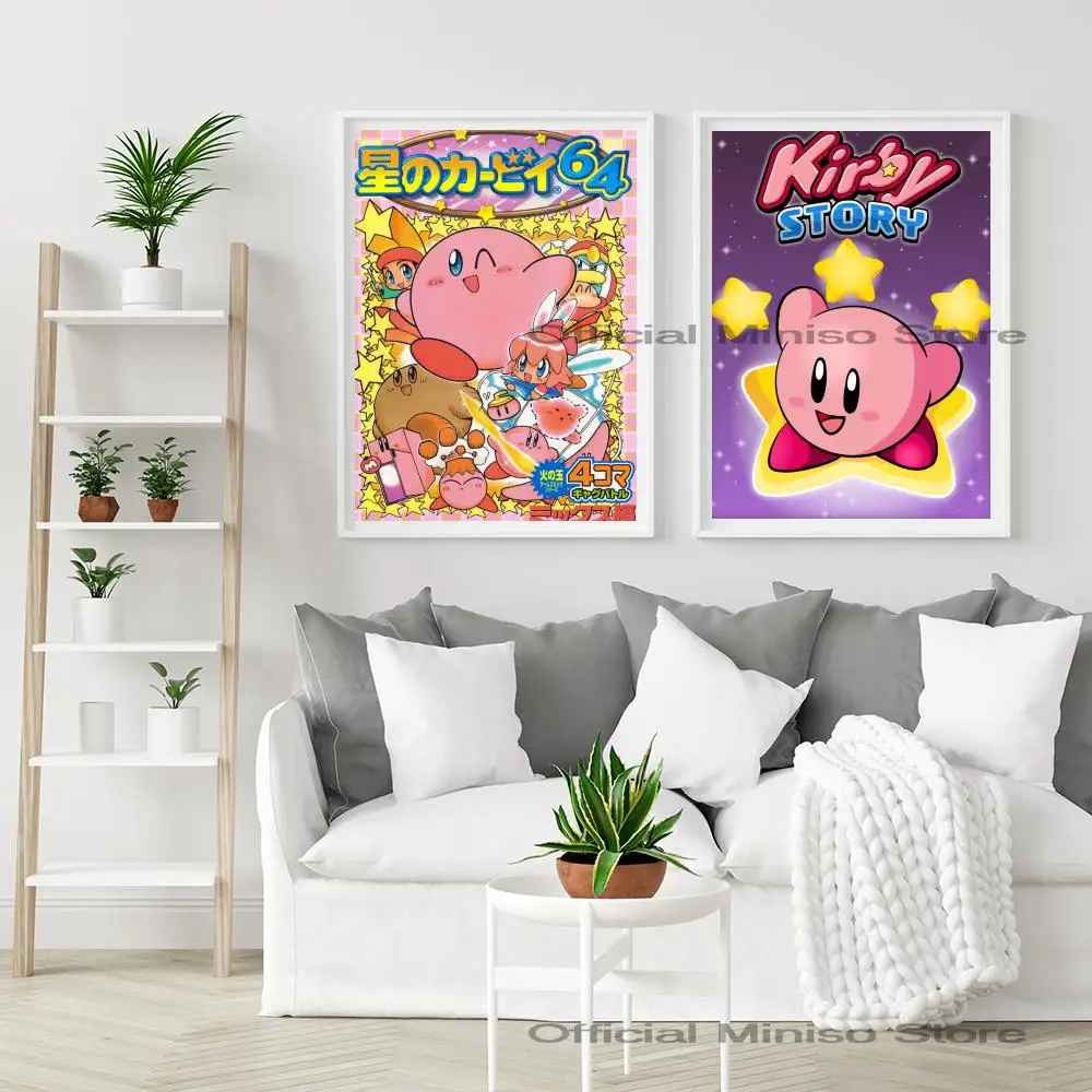 Cartoon Cute K-Kirby Poster Poster Paper Print Home Living Room Bedroom Entrance Bar Restaurant Cafe Art Painting Decoration league of legends poster anime poster poster prints
