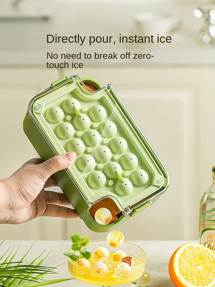 COOKER KING Ice Cube Mold Press Ice Tray Home Refrigerator Homemade Storage Box Hockey