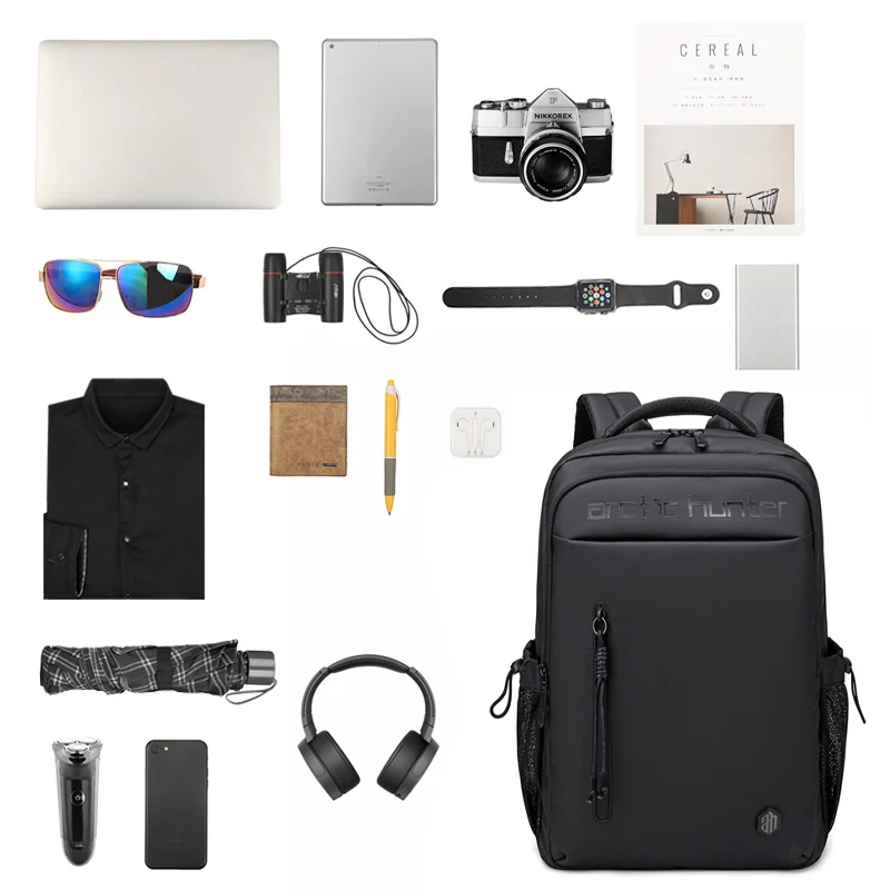 ARCTIC HUNTER 2023 New Fashion Water Resistant Business Backpack Men Travel Notebook Laptop Backpack Bags Male Mochila Teen 4