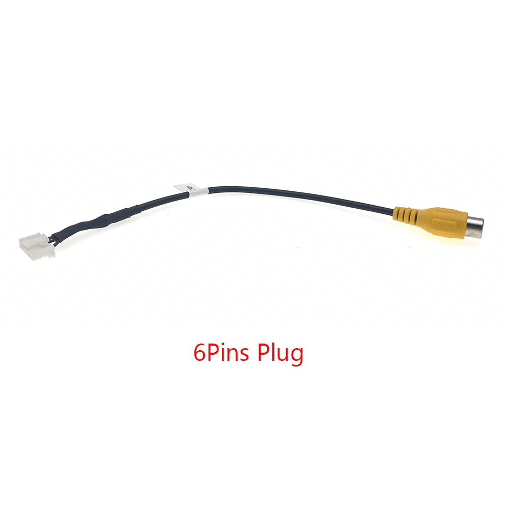 6 Pin Car Radio Rear View Camera Video RCA Output Cable