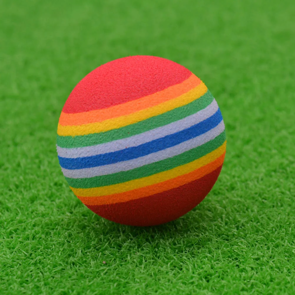 

42 мм Радужный телефон для тренировок в помещении, мягкий тренировочный мяч для гольфа (синий)