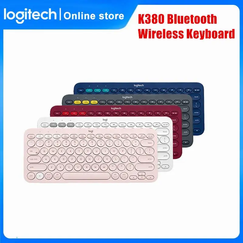 Logitech-Clavier Bluetooth sans fil K380, clavier muet ultra-fin, portable,  multi-appareils, Apple Phone, iPad, ordinateur, Mac - AliExpress