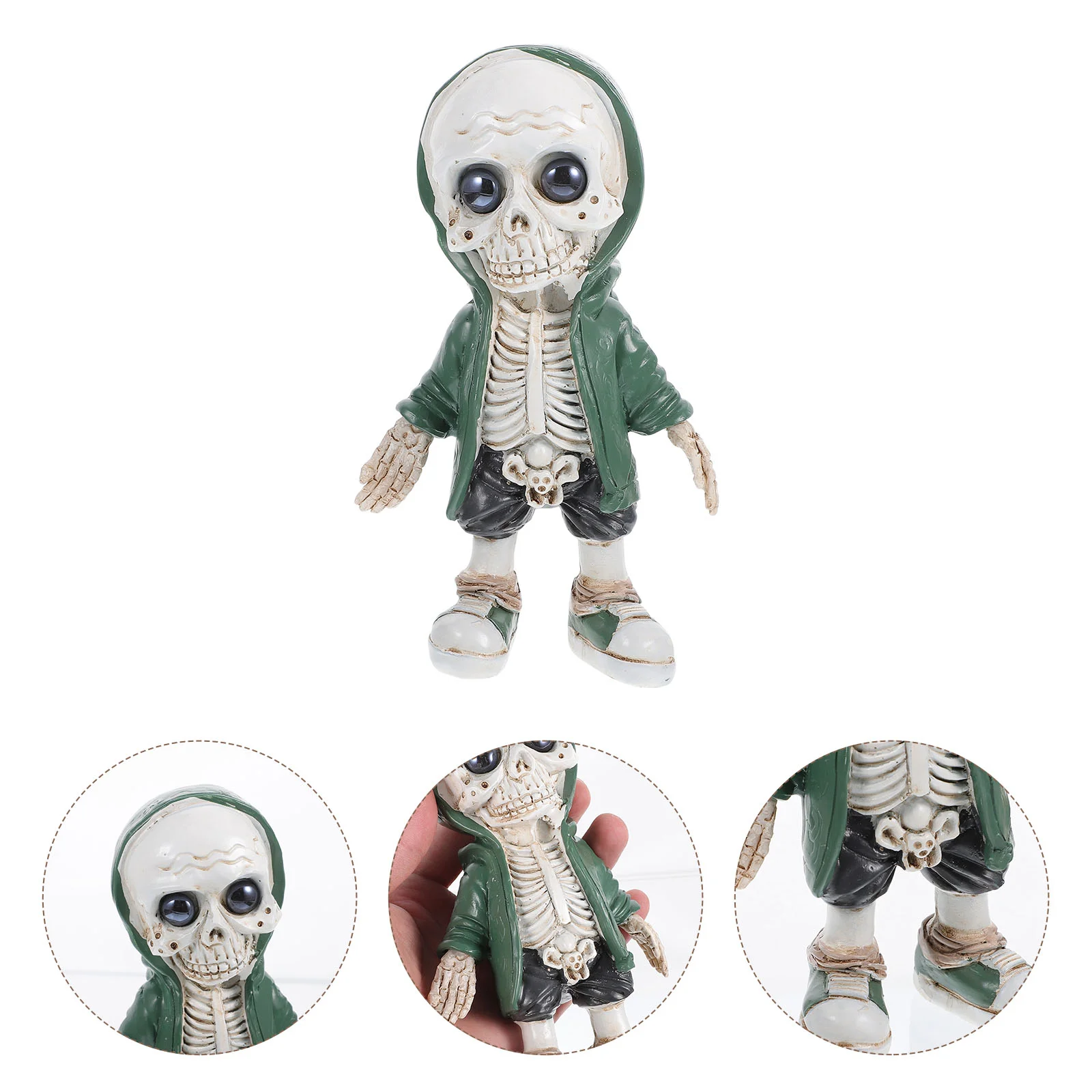 Desktop Halloween Ornament Alien Party Car Resin Decoration ( Style) 1pc Decorations Figurines Skull