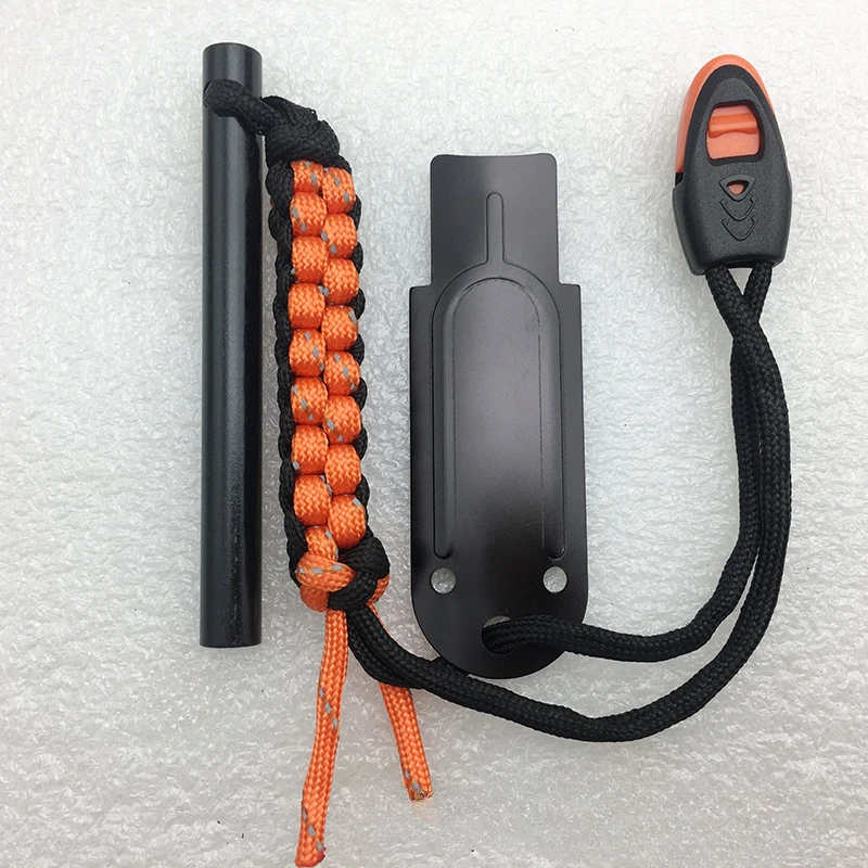 10*100mm outdoor emergency survival tools outside survival corn knot 7-core umbrella rope whistle