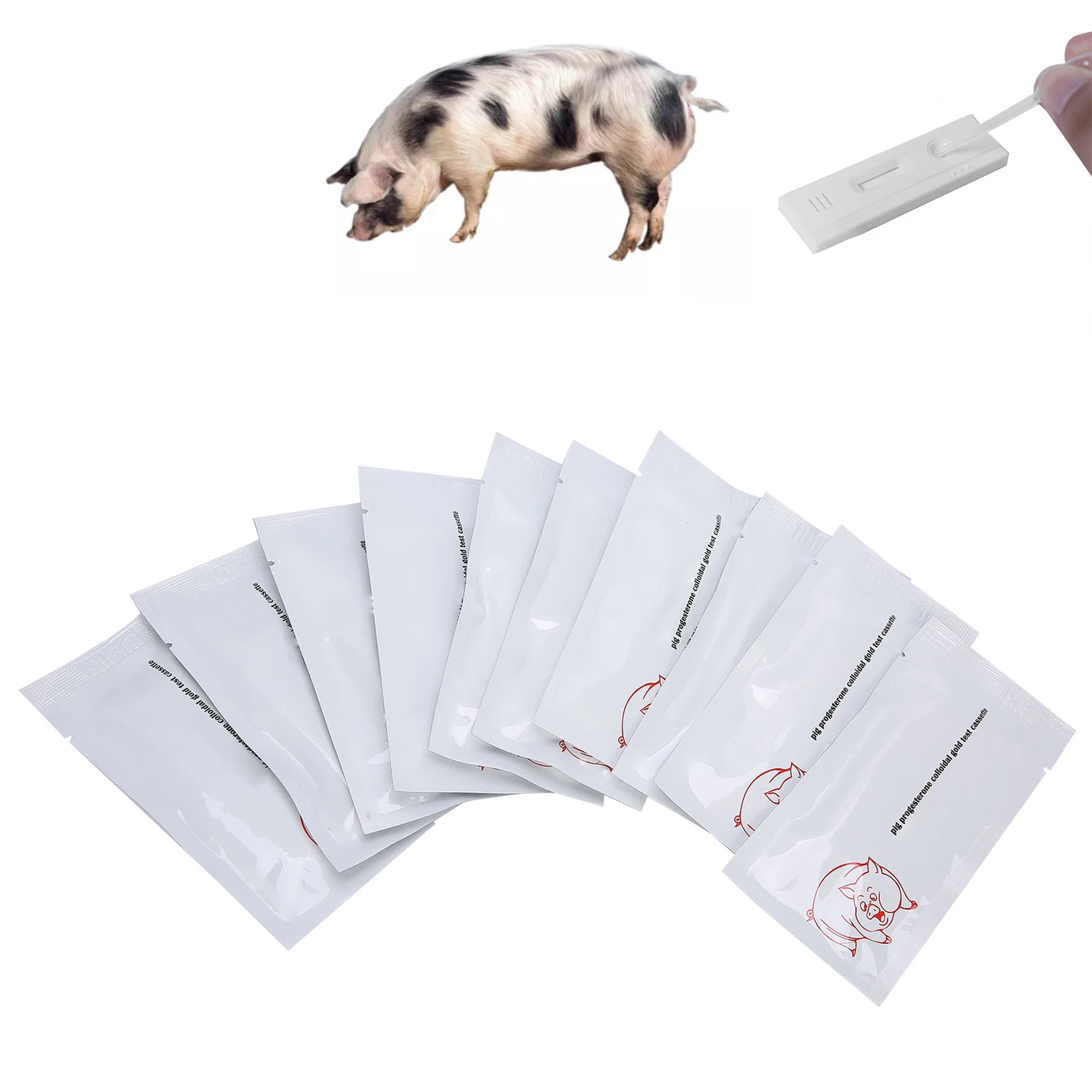 10Pcs Pig Pregnancy Test Strip Early Pregnant Detection Testing Tool Livestock Supply