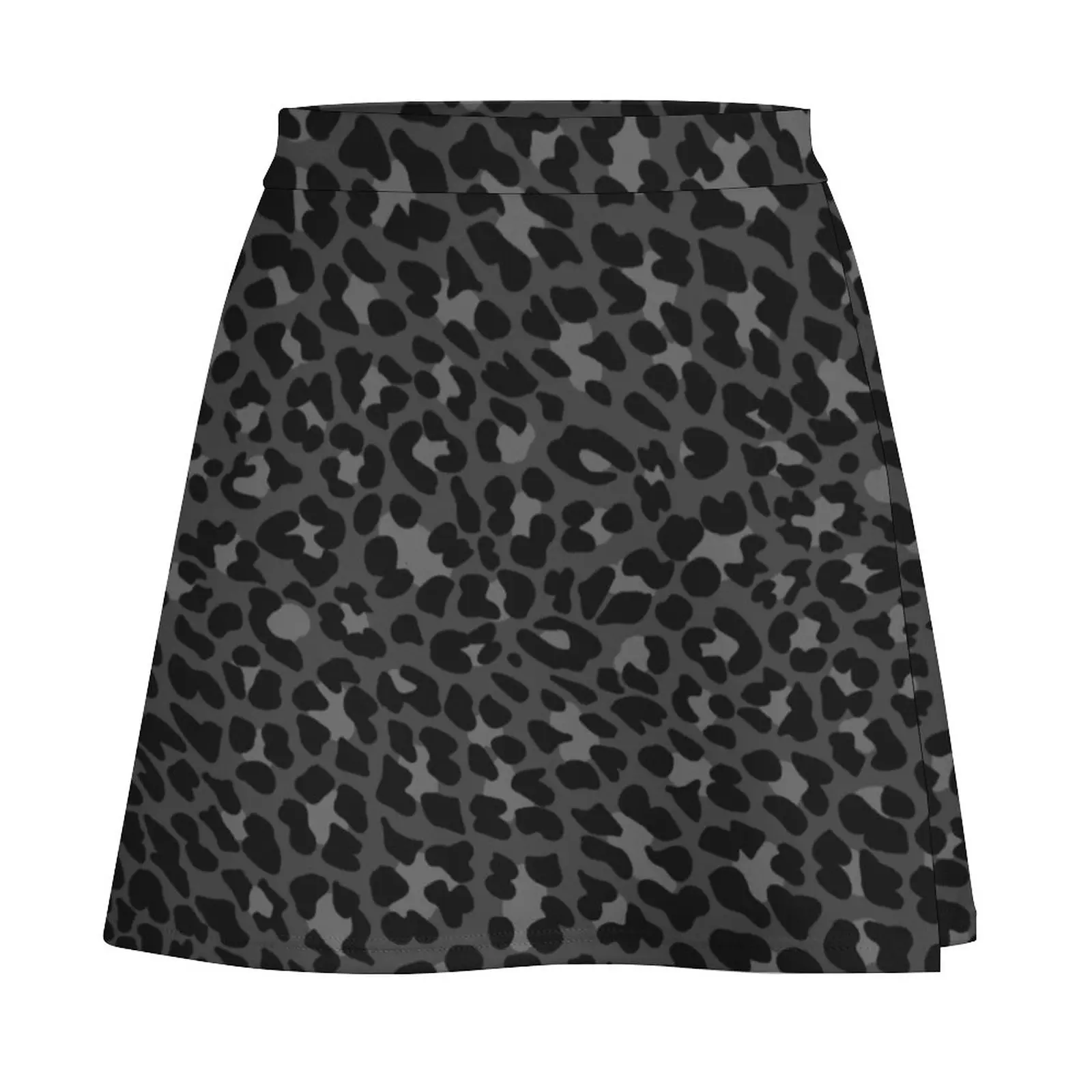 BLACK LEOPARD ANIMALPRINT Mini Skirt japanese kawaii clothes Summer skirt 90s vintage clothes korean style