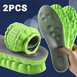 Enhanced Comfort 4D Massage Sports Shoe Insoles for Unisex Orthopedic Arch Support (Gray green)