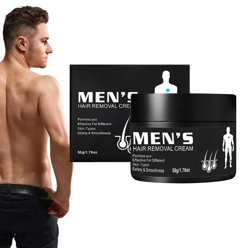 Depilatory Cream Hair Removal Cream For Pubic Hair Men 1.76oz Private