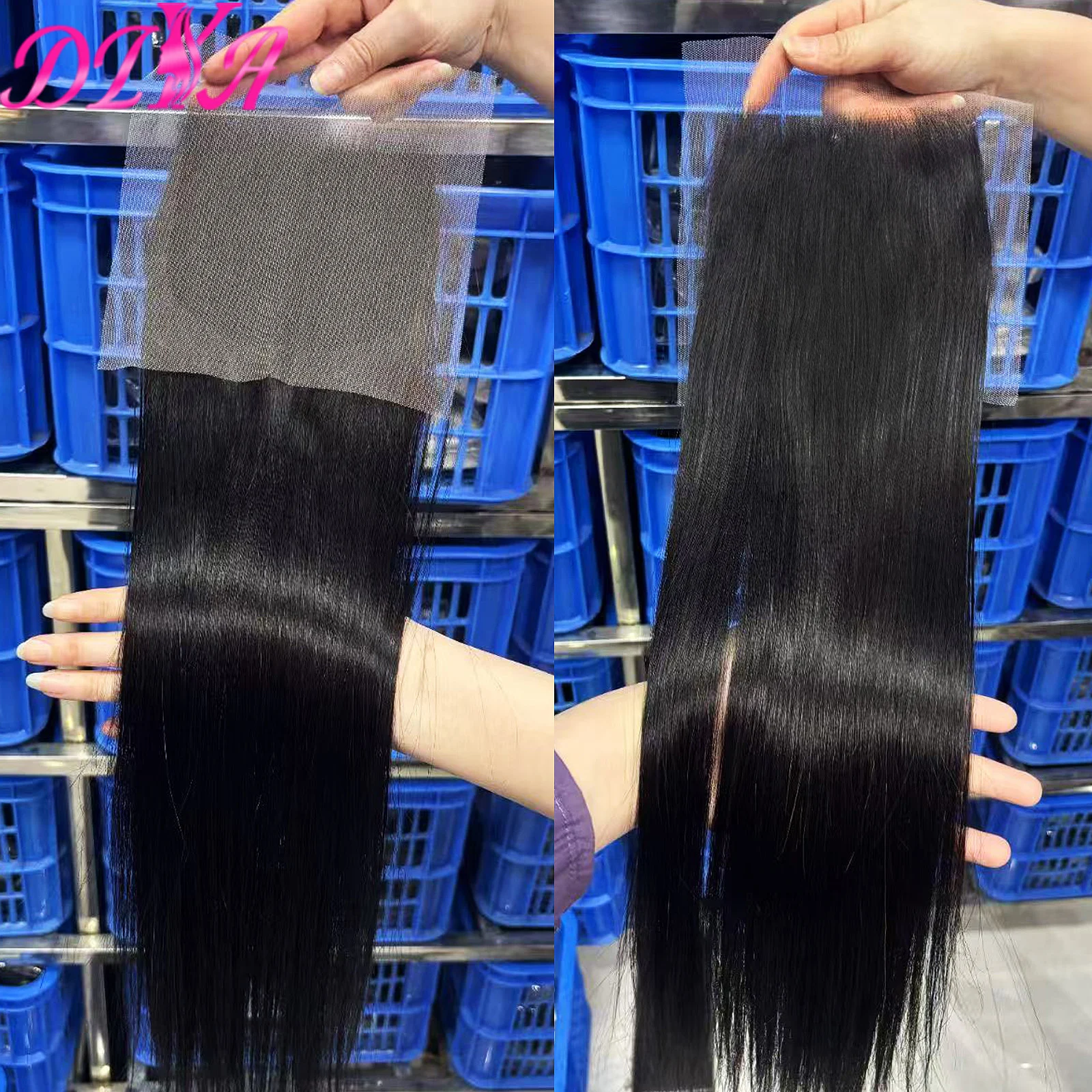 2x6 Transparent Lace Closure Straight Vietnamese Hair 13x4 Lace Frontal Hand Tied Virgin Hair Closures Free Part Pre Plucked 6