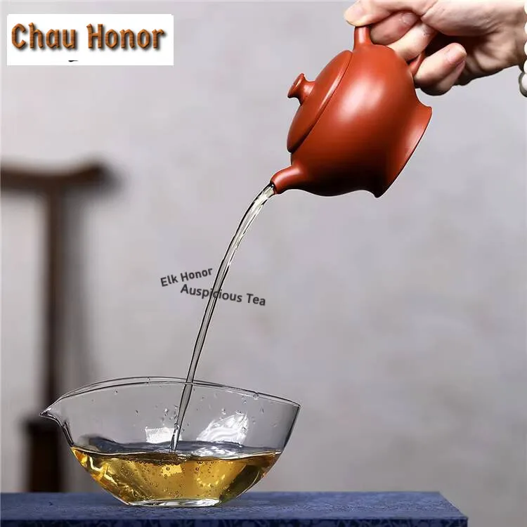 200ml Authentic Yixing Purple Clay Teapots Master Handmade Palace Lantern Pot Raw Ore Zhu Mud Kettle Zisha Tea Set Accessories