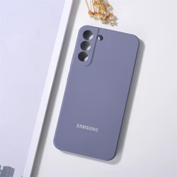 Premium Silky Liquid Silicone Luxury Case - Ultra Soft - Touch Protective Bumper Shell - S22 Ultra (Grey)