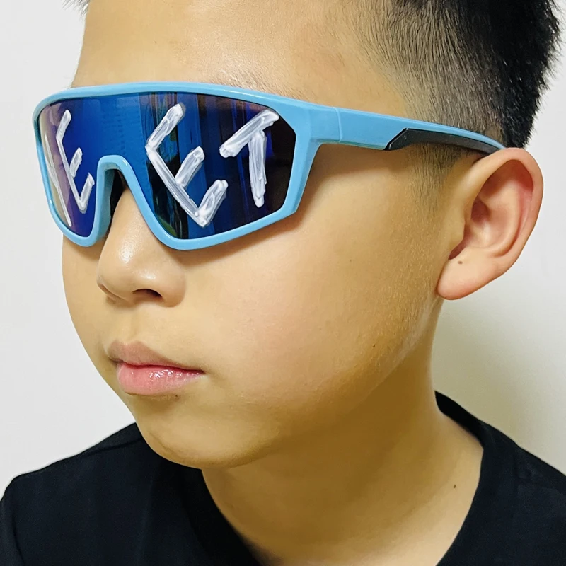 key uso sunglasses Blue YEET Sunglasses Sports Shades for Main Event Jey Uso Costume children 3