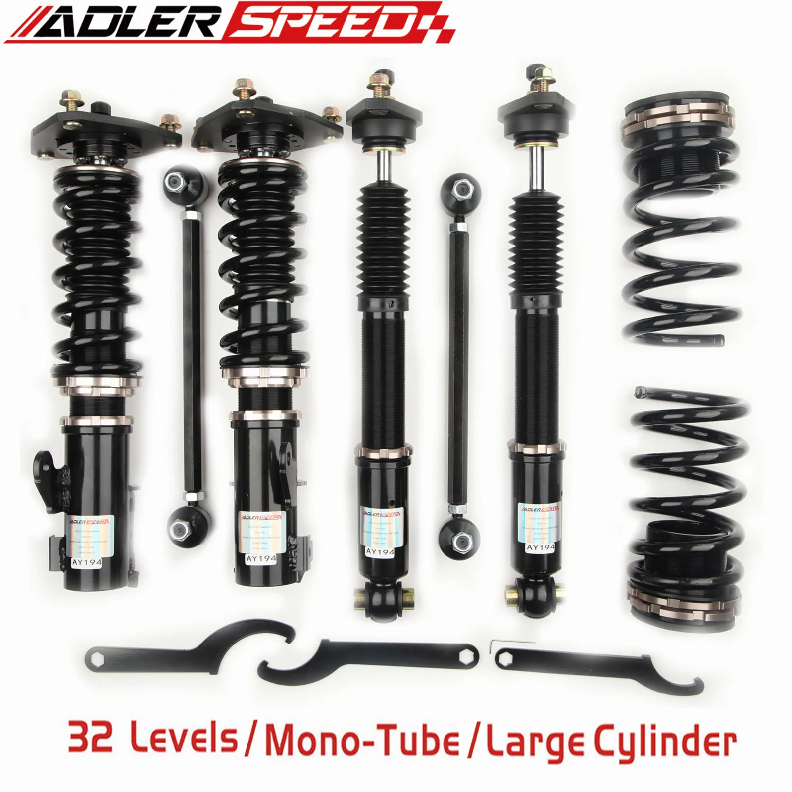 

ADLERSPEED 32 Ways Coilovers Lowering Suspension Kit For Hyundai Genesis Coupe 2011-2016