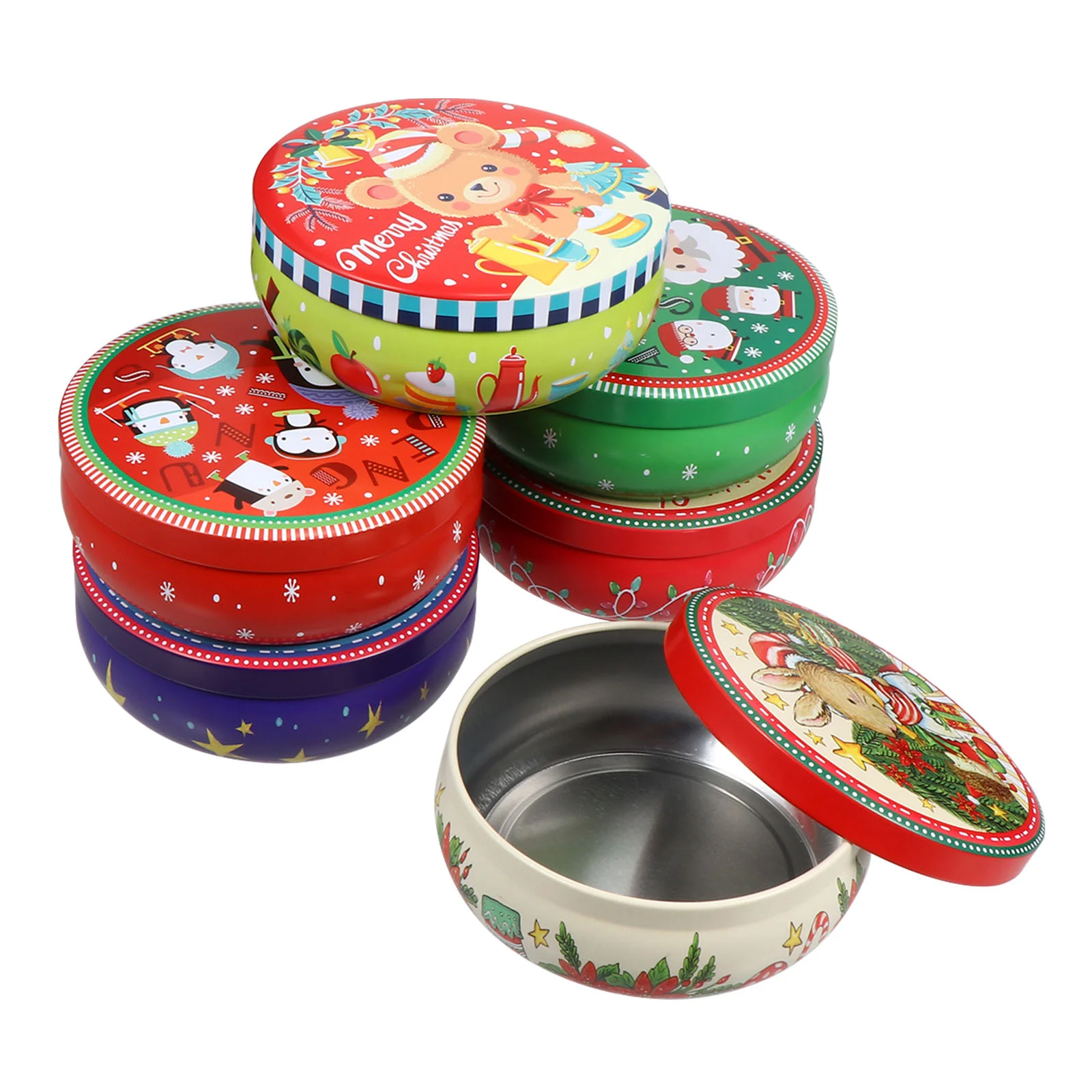 

6 Pcs Gifts Christmas Candy Box Decors Festival Supplies Holders Decorations