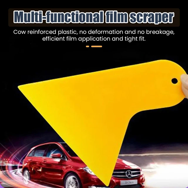 Car Window Film Scraper Thicker Long Handle Plastic Squeegee Window Tint  Tools Larger Vinyl Wrapping Scraper Car Cleaner - AliExpress