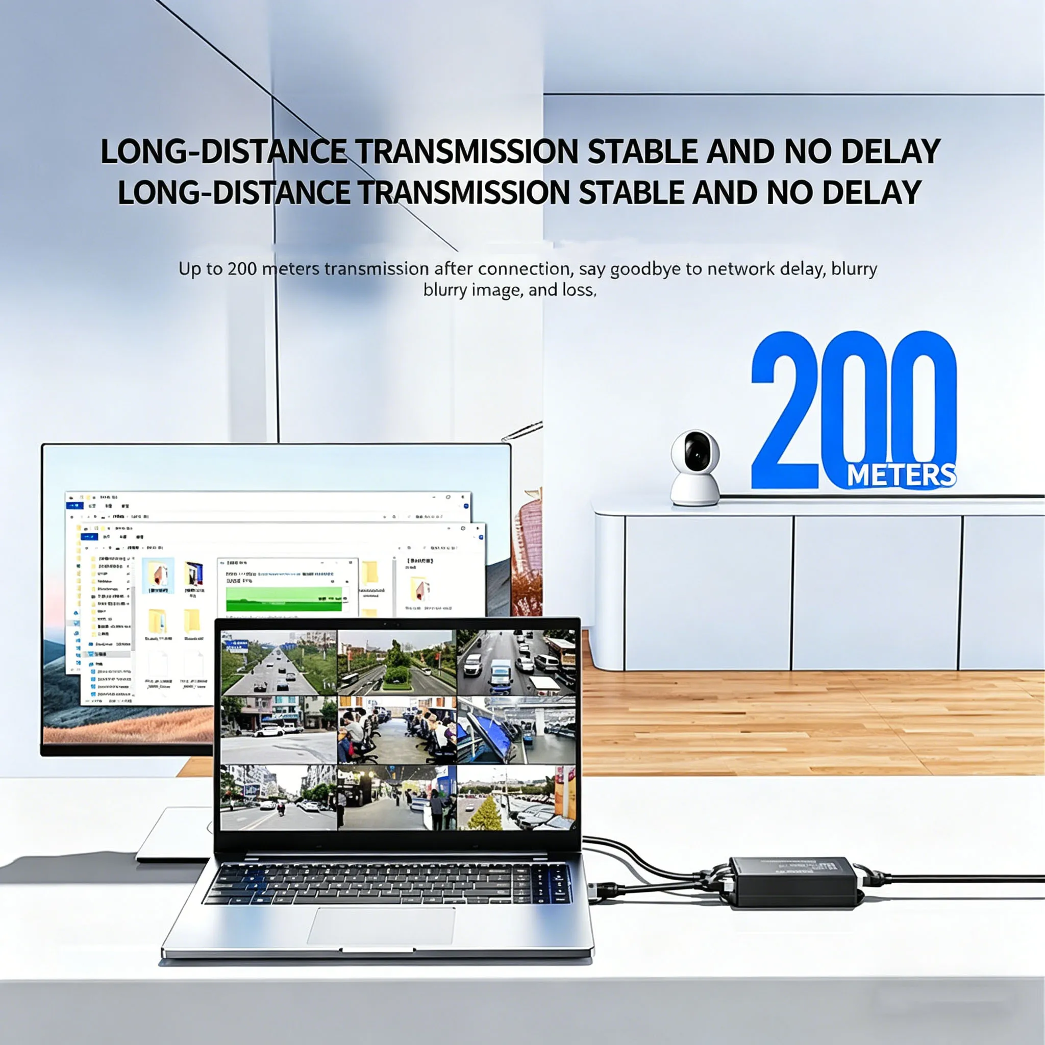 SAMZHE PoE 리피터 1-2 기가비트/100Mbps, IP 카메라용 이더넷 확장기, IEEE 표준 PoE 부스터
