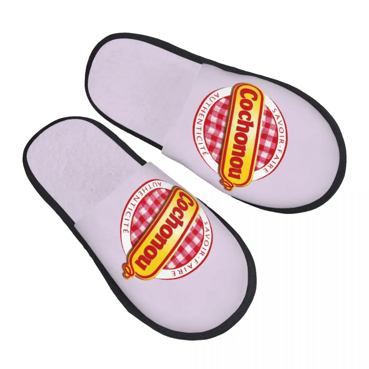 

Custom Print Women Pig Cochonou Logo House Slippers Soft Warm Memory Foam Fluffy Slipper Indoor Outdoor Shoes