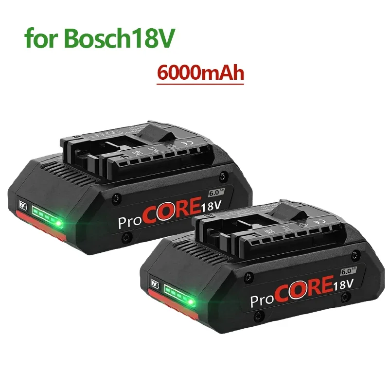 

Improved 18V6000mAh lithium-ion battery suitable for 1600A016GB maximum 18V cordless power tool drill bit built-in 21700 battery