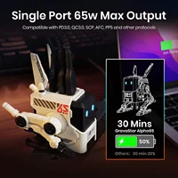 Gravastar Alpha 65W, USB C fast charging GaN 3-port USB C wall charger block, foldable USB C power adapter for MacBook Pro/Air - Image 6