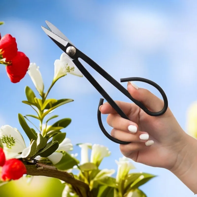 Garden Scissors Pruning Shears Garden Tools Garden Pruner Long Handle Scissors Bonsai Tool Branch Pruning Shears for Arranging Flowers and Trimming Plants